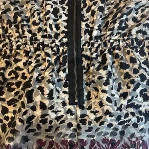 BeBop Midi Dress M Boho Animal Print Purple Fall Layering Y2K Retro Aesthetic - Picture 10 of 13